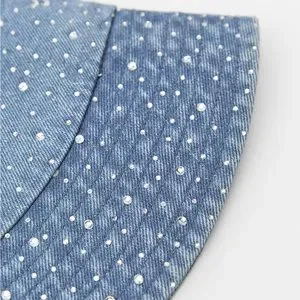 Zara rhinestone denim bucket hat NWT Zara | Accessories | Zara Rhinestone Denim Bucket Hat Nwt  main image 2
